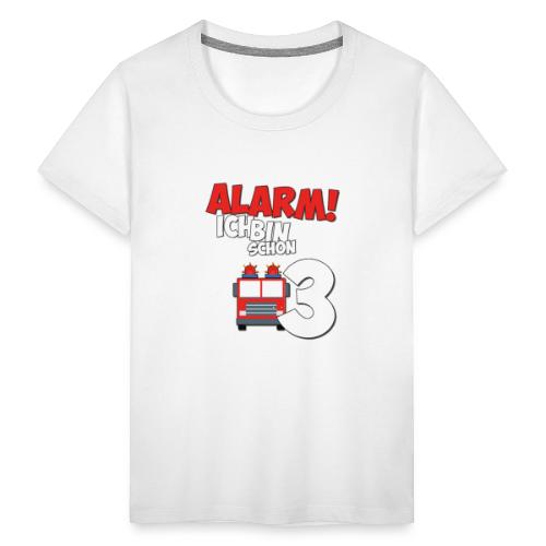 Feuerwehrauto 3. Geburtstag Jungen 3 Jahre - Teenager Premium T-Shirt