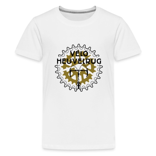logo Velo Heuvelrug olijfgroen/zwart - Teenager Premium T-shirt
