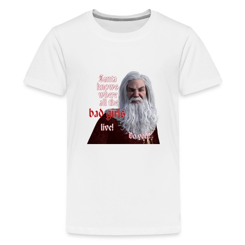 Santa Knows - Teenage Premium T-Shirt
