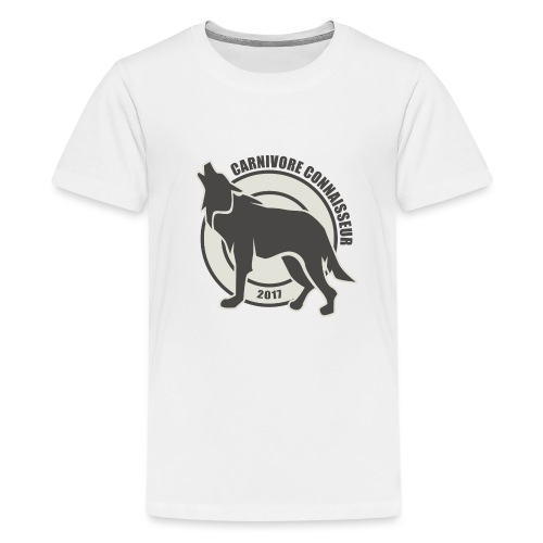 Fleischfresser - Grillshirt - Der mit dem Wolf heu - Teenager Premium T-Shirt