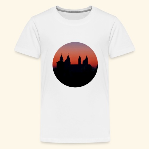 Speyerer Dom Sonnenaufgang rund - Teenager Premium T-Shirt