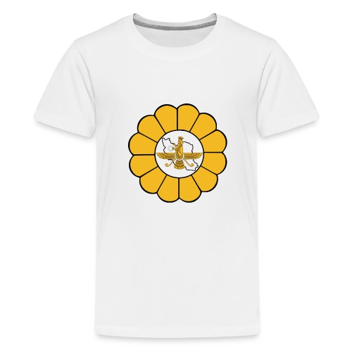 Faravahar Iran Lotus - Teenage Premium T-Shirt