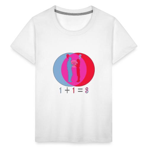 1 + 1= 3 - aus 1+1 Energien werden 3 - Teenager Premium T-Shirt