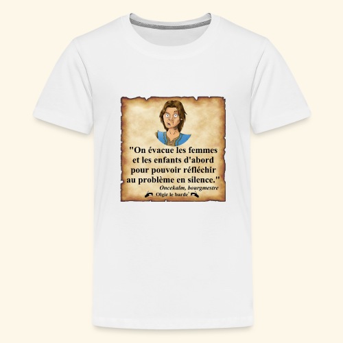 humain évacuation - T-shirt Premium Ado