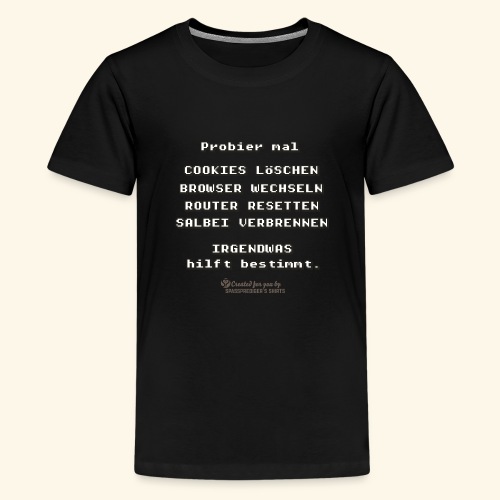 Cookies löschen - Teenager Premium T-Shirt