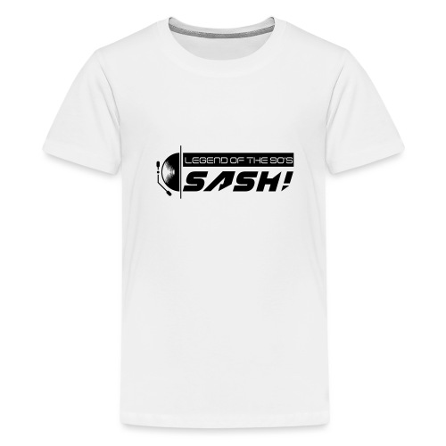 DJ SASH! Turntable 2020 Logo - Teenage Premium T-Shirt