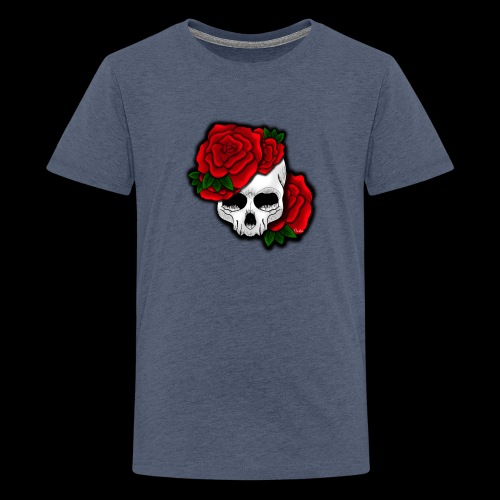 Crane rose rouge - T-shirt Premium Ado
