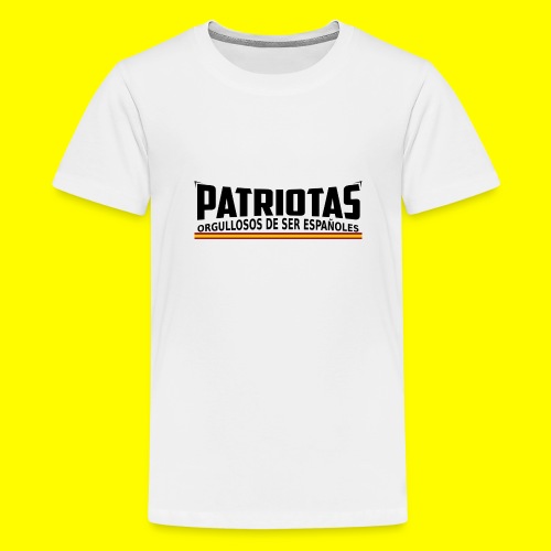 Patriotas españoles logo - Camiseta premium adolescente