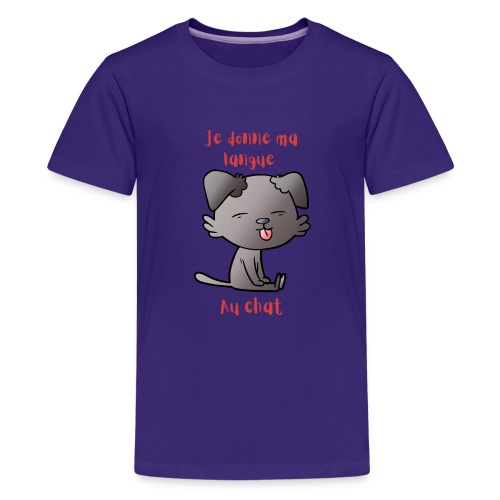 Je donne ma langue au chat 2 - T-shirt Premium Ado