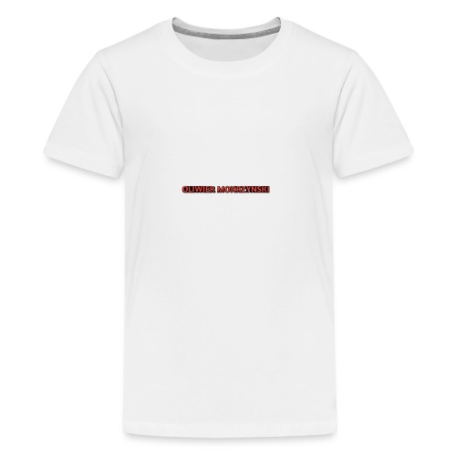 Red Oliwier Mokrzynski logo - Teenage Premium T-Shirt