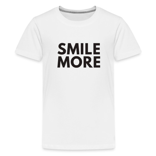 Smile more Geschenk - Teenager Premium T-Shirt