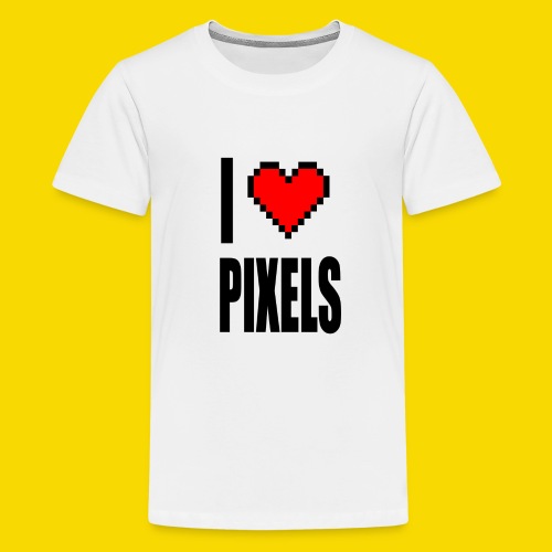 I Love Pixels - Koszulka młodzieżowa Premium