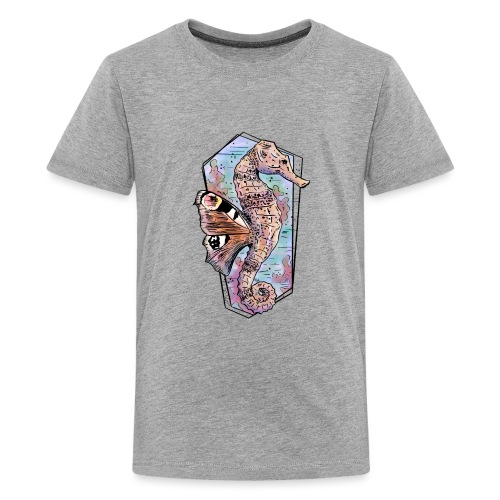 Fantazyjne koniki morskie w akwarelach - Koszulka młodzieżowa Premium
