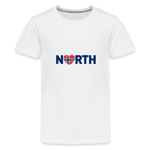 Nord-Norge på engelsk - plagget.no - Premium T-skjorte for tenåringer