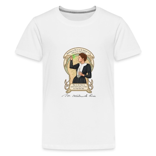 Marie Curie - Premium T-skjorte for tenåringer