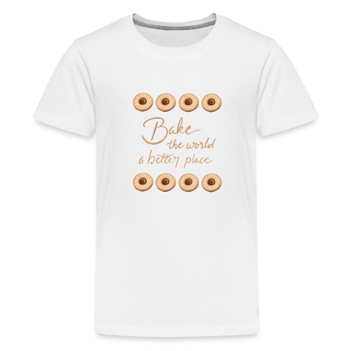 Bake the world a better place - Premium-T-shirt tonåring