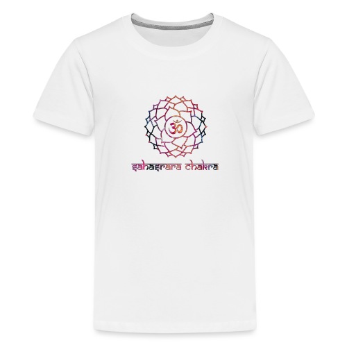 Sahasrara Kronenchakra Bunt Yoga Chakra Motiv - Teenager Premium T-Shirt