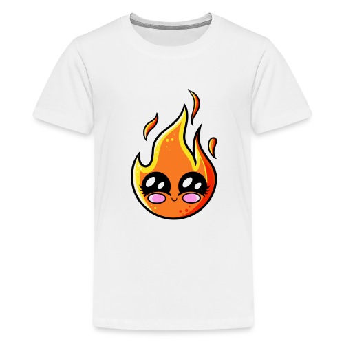 Incendio de Kawaii - Camiseta premium adolescente