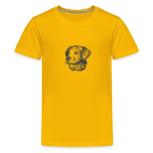 koiran kuva - Teinien premium t-paita