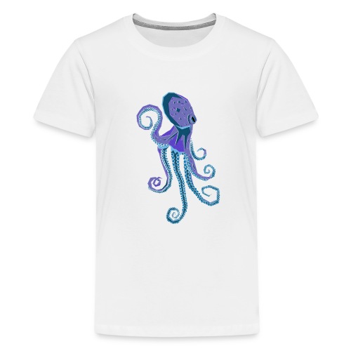 Lila Oktopus - Teenager Premium T-Shirt