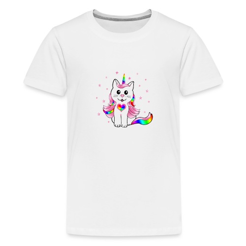 Einhornkatze - Teenager Premium T-Shirt