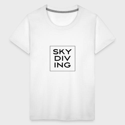 SKY DIV ING Black - Teenager Premium T-Shirt