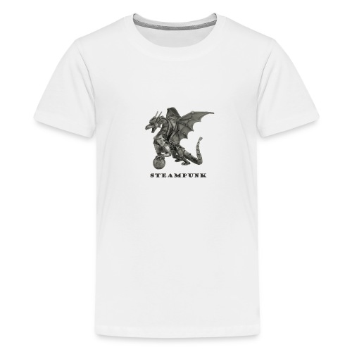 Steampunk Drachen Punk Retro - Teenager Premium T-Shirt