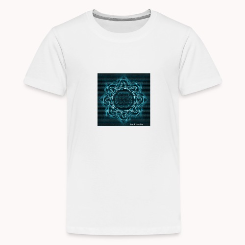 Mandala for Inner Peace (blue/black) - Teenager Premium T-Shirt