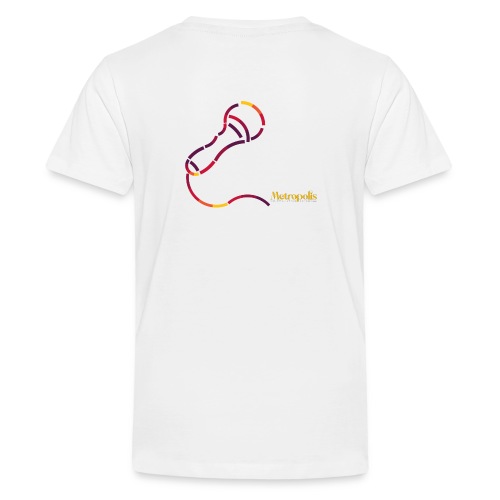 Microphone, rugzijde - Teenager Premium T-shirt