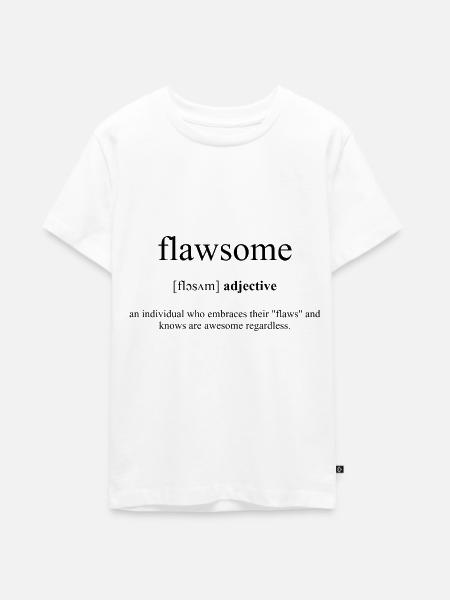 Flawsome Definition Dictionary - Teenager Premium Bio T-Shirt - Weiß