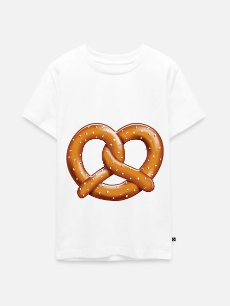 Brezel - Teenager Premium Bio T-Shirt - Weiß