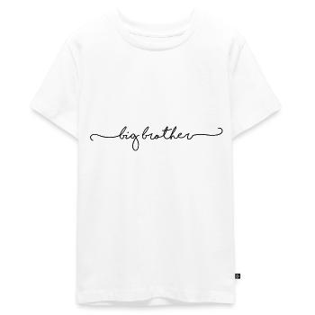 big brother - Teenager Premium Bio T-Shirt - Weiß - Vorne - AI Model Teenager Male light (155cm)