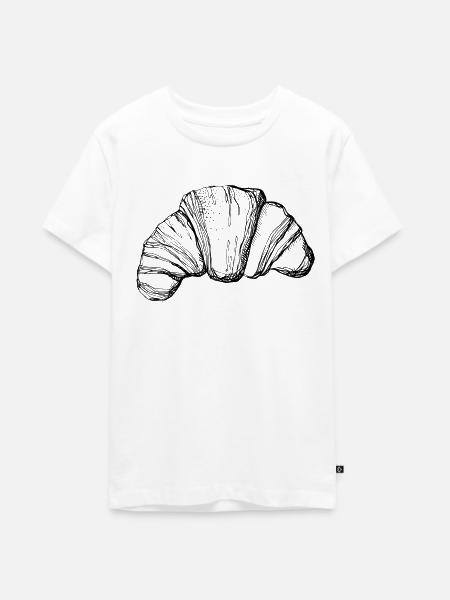 CROISSANT - Teenager Premium Bio T-Shirt - Weiß