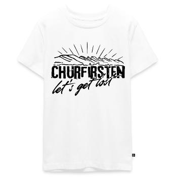 Sieben 7 Churfirsten Alpstein Toggenburg Wandern - Teenager Premium Bio T-Shirt - Weiß - Vorne - AI Model Teenager Male light (155cm)