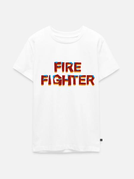Feuerwehr - Teenager Premium Bio T-Shirt - Weiß