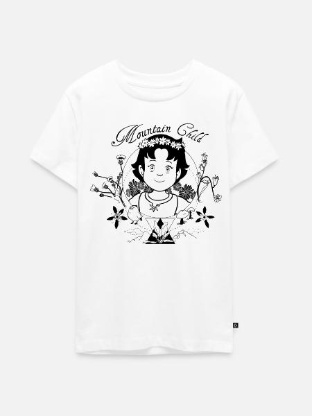 Heidi Mountain Child - Teenager Premium Bio T-Shirt - Weiß