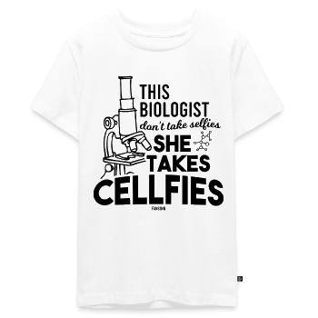 Assistant scientifique de laboratoire chimique - T-shirt Premium bio Ado - blanc - Devant - AI Model Teenager Male light (155cm)