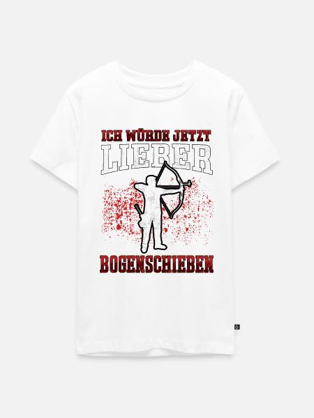 Lieber Bogenschießen Bogenschütze Bogenschützen - Teenager Premium Bio T-Shirt - Weiß