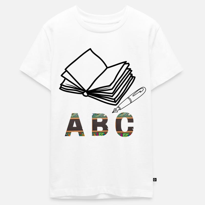 T-shirt d’inscription - T-shirt Premium bio Ado - blanc