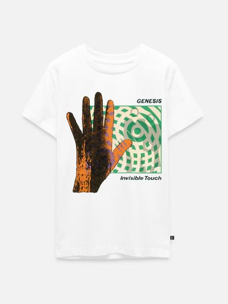 Genesis Invisible Touch Logo - Teenager Premium Bio T-Shirt - Weiß