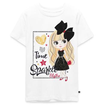 Blythe Puppe Time To Sparkle - Teenager Premium Bio T-Shirt - Weiß - Vorne - AI Model Teenager Male light (155cm)