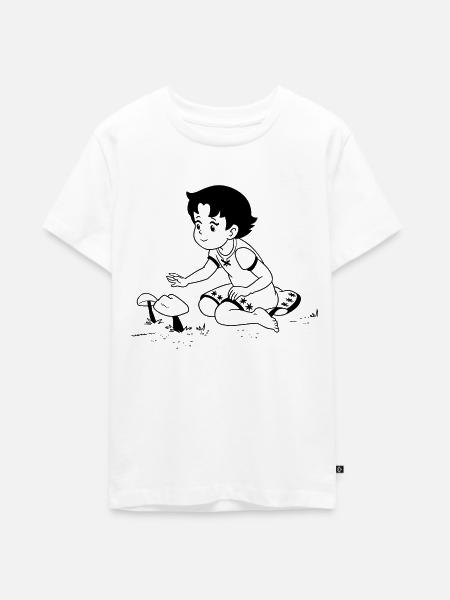 Heidi Auf Wiese - Teenager Premium Bio T-Shirt - Weiß