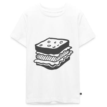 Sandwich - Teenager Premium Bio T-Shirt - Weiß - Vorne - AI Model Teenager Male light (155cm)