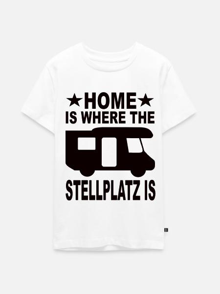 Camping - Teenager Premium Bio T-Shirt - Weiß