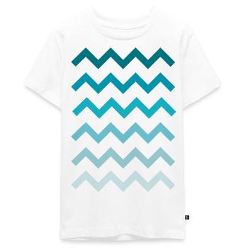 Wellen Water Waves - Teenager Premium Bio T-Shirt - Weiß - Vorne - AI Model Teenager Male light (155cm)