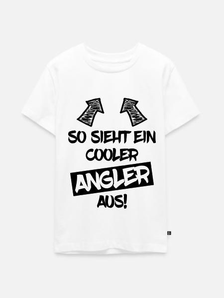 Angler - Teenager Premium Bio T-Shirt - Weiß