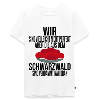 Bollenhut Schwarzwald - Teenager Premium Bio T-Shirt - Weiß - Vorne - AI Model Teenager Male light (155cm)