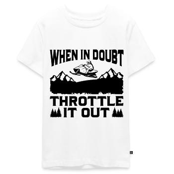Motoneige Renard - T-shirt Premium bio Ado - blanc - Devant - AI Model Teenager Male light (155cm)