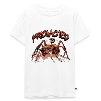 Promoted to Aunt Ant Pregnancy - Teenager Premium Bio T-Shirt - Weiß - Vorne - AI Model Teenager Male light (155cm)