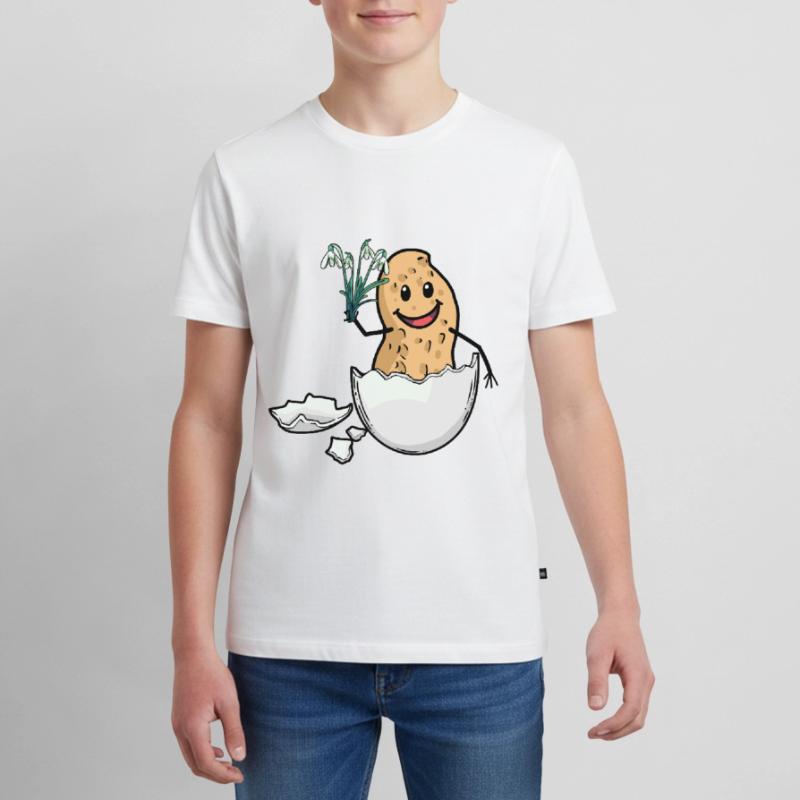 Easter Peanut Spring Easter Egg Flora Eggshell Teenager Premium Organic T-Shirt